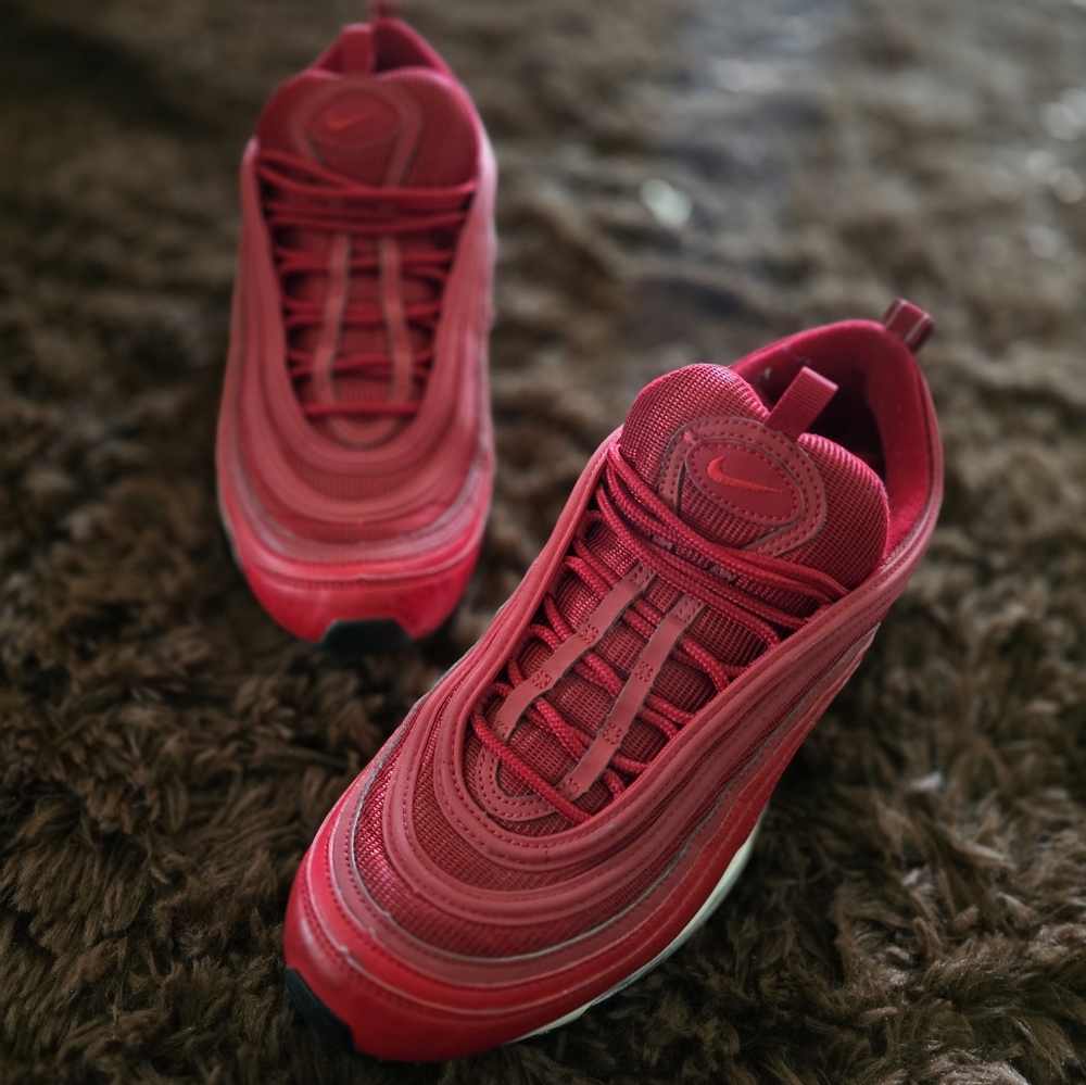 Red Nike Air Max Sneakers